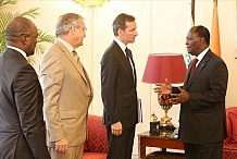  Audience de SEM Alassane Ouattara avec le Président du Groupe Jacobs, Dr Andreas Jacobs.